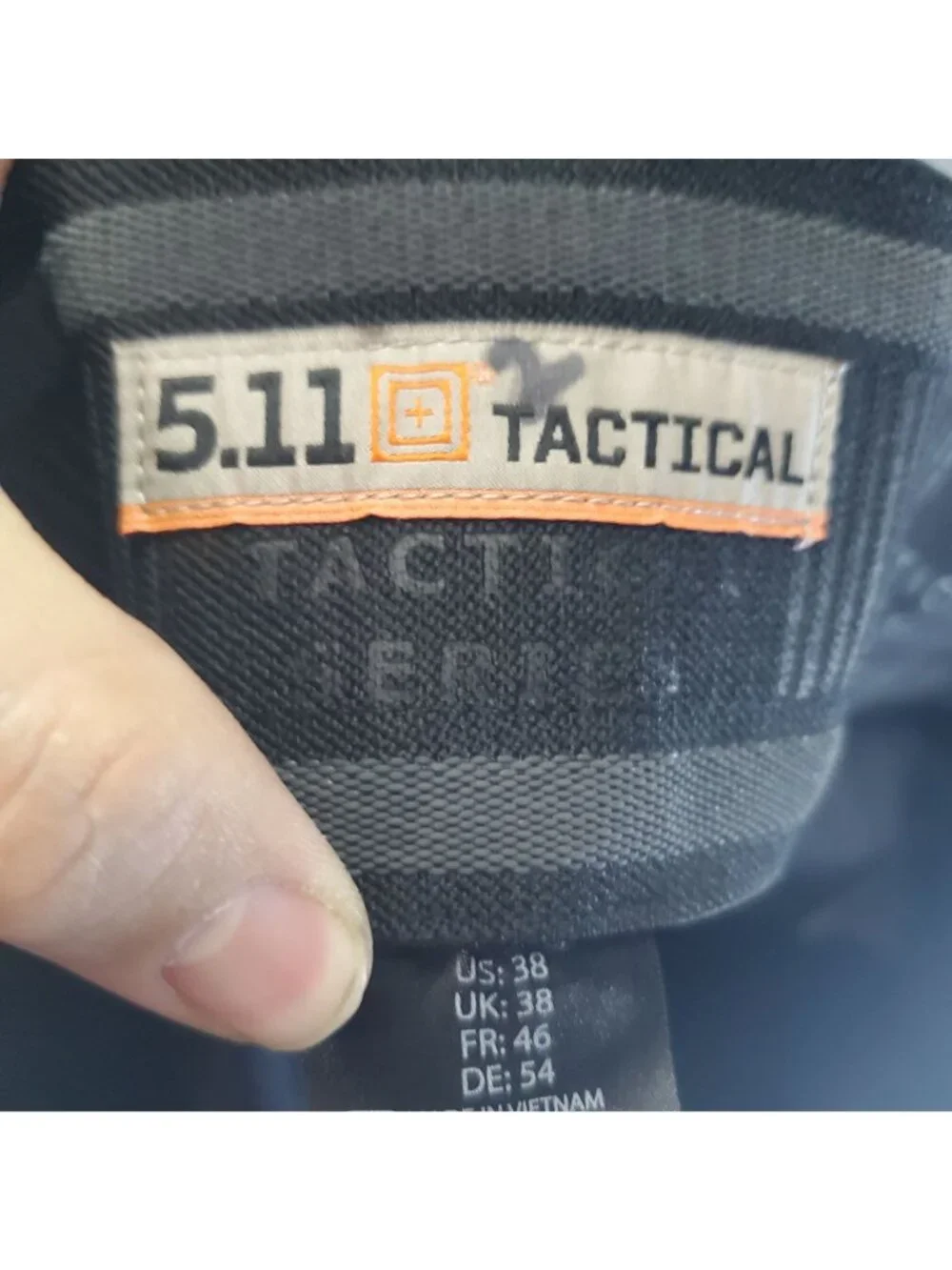 5.11 Tactical Pants Mens 38x34 Navy Blue Cargo Pocket Ripstop Workwear *Read*